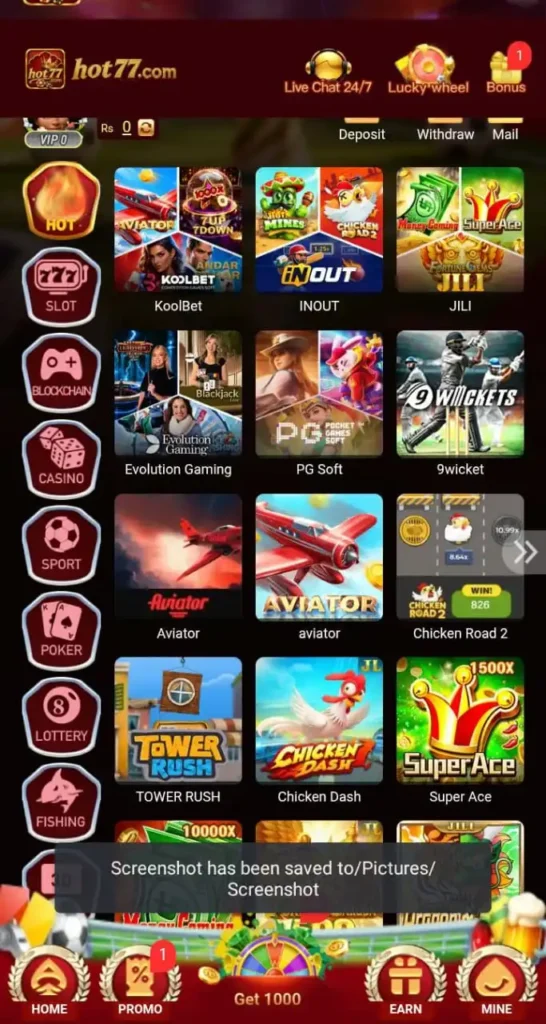 HOT 77 Game App
