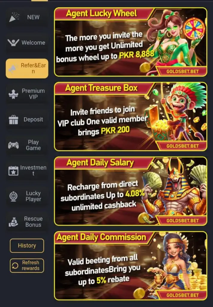 Golds Bet Game App