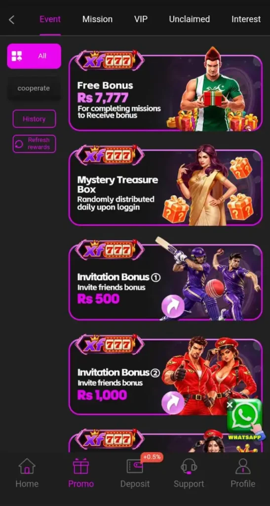 XF 777 Game App